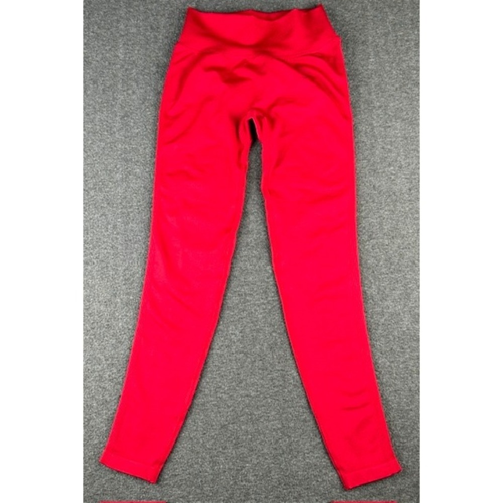 Gymshark Lift Seamless High Rise Leggings Size Small Carmine Red Marl B6A9C